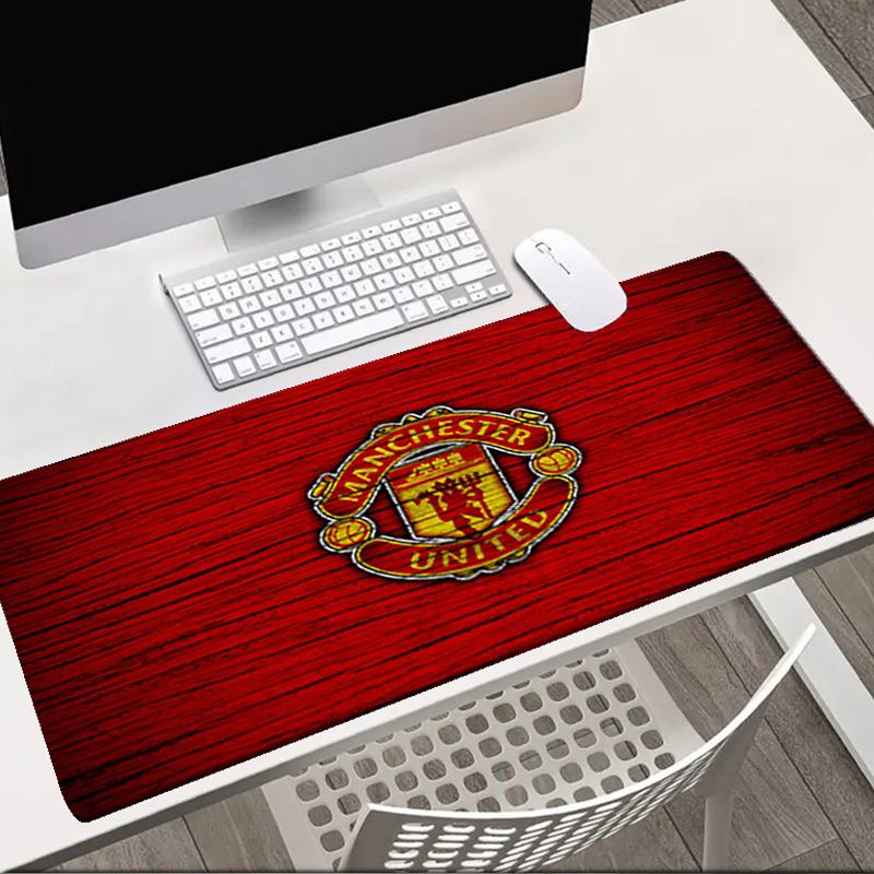 Football Manchester Crest Mouse Pad Office Desk Mat, Gaming Mouse Pad Mousepad, Keyboard pad,Heavy-Duty Non-Slip Rubber Backing, Gift