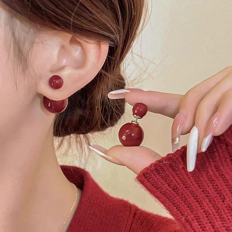 Высококачественные женские серьги Ankara Red - Универсальный аксессуар Осень-Зима