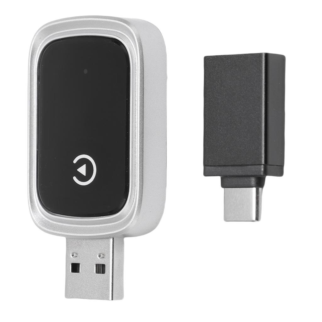 Wireless Adapter for Carplay 5.8GHz WiFi Bluetooth 5.0 USB Type C Car Wired to Wireless Adapter for IOS Phone