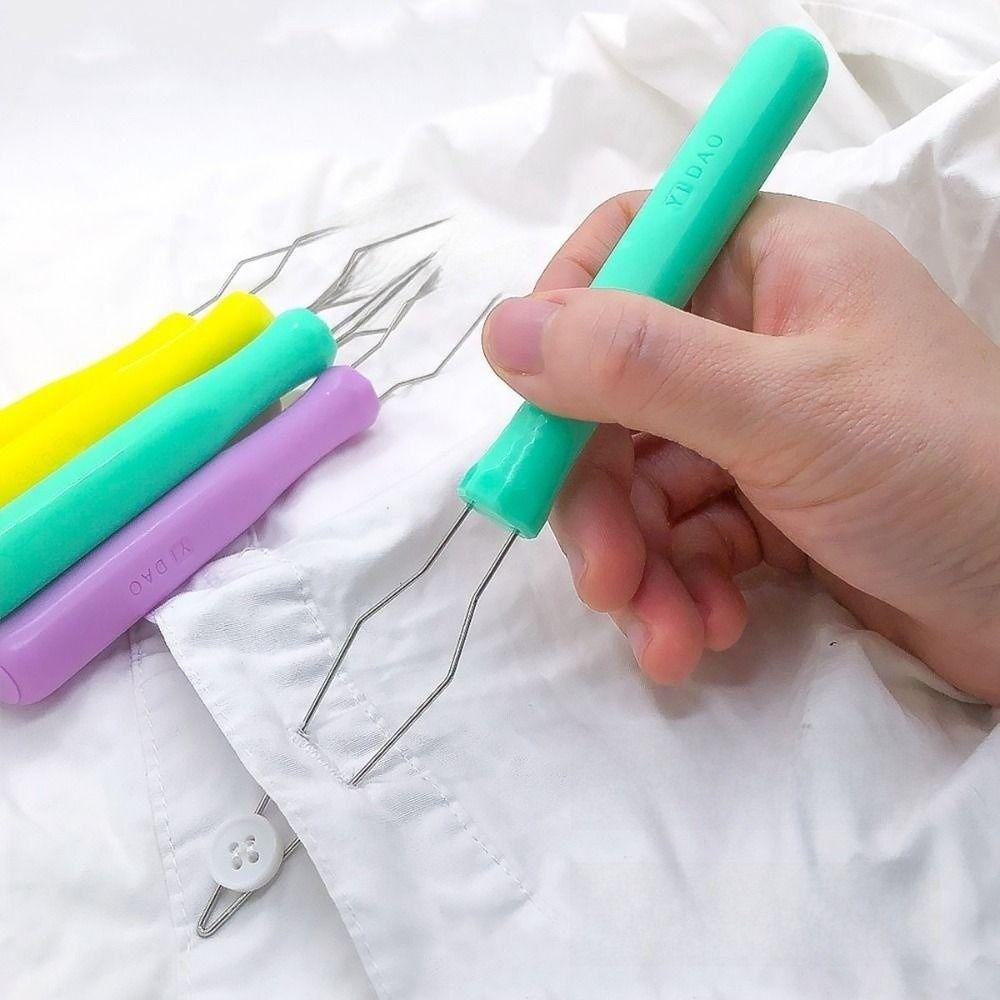 Plastic Handle Automatic Needle Threader DIY Needlework Sewing Accessories Quick Sewing Threader Easy Button Hook