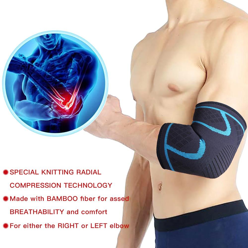 1Pc Elbow Support Elastic Elbow Compression Sleeve, Used For Sports, Elbow Support For Men And Women