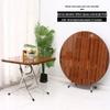 Compact Foldable Round Dining Table for 4 - Ideal for Small Apartments