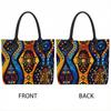  Bohemian Tribal Print Large Capacity Tote Bag for Daily Use