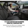 Car Front Seat Cover, 22"×24" Luxury PU Leather Auto Seat Protection Cover, Comfortable Anti Slip Front Bottom Seat Cushion with Full Wrap,