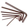 8 Stück Kleines Sechskantschlüssel-Set 0,7, 4 mm Sechskant L-Form Legierungsstahl Werkzeuge für präzise Reparatur und Montage von Kleingeräten