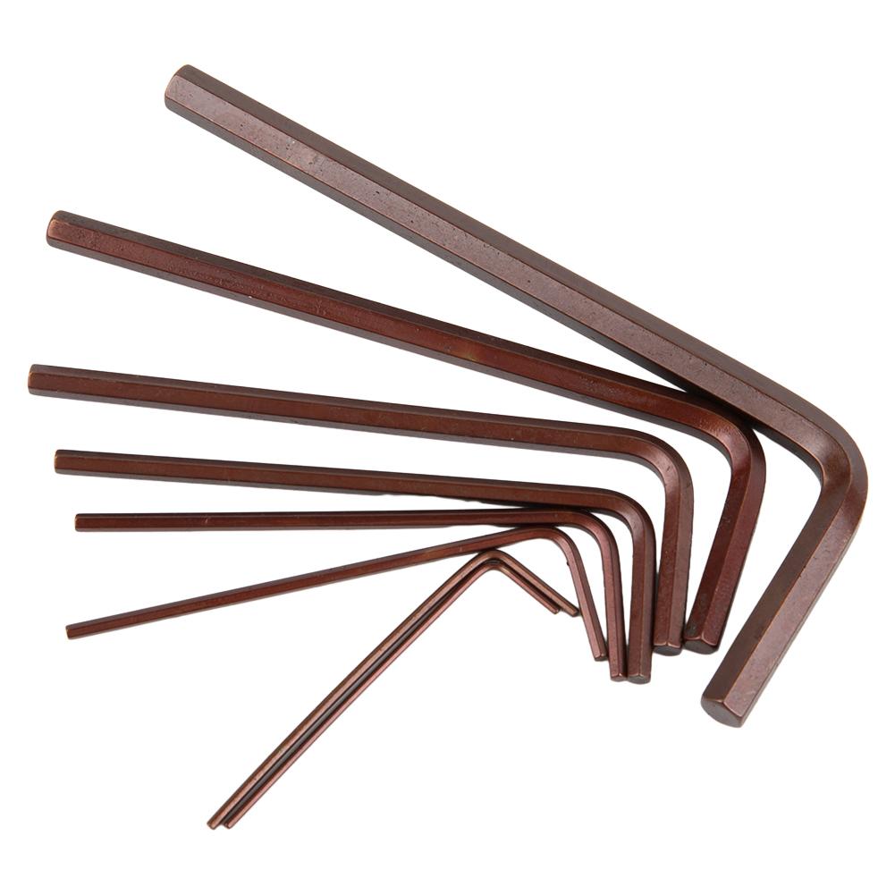 8 Stück Kleines Sechskantschlüssel-Set 0,7, 4 mm Sechskant L-Form Legierungsstahl Werkzeuge für präzise Reparatur und Montage von Kleingeräten