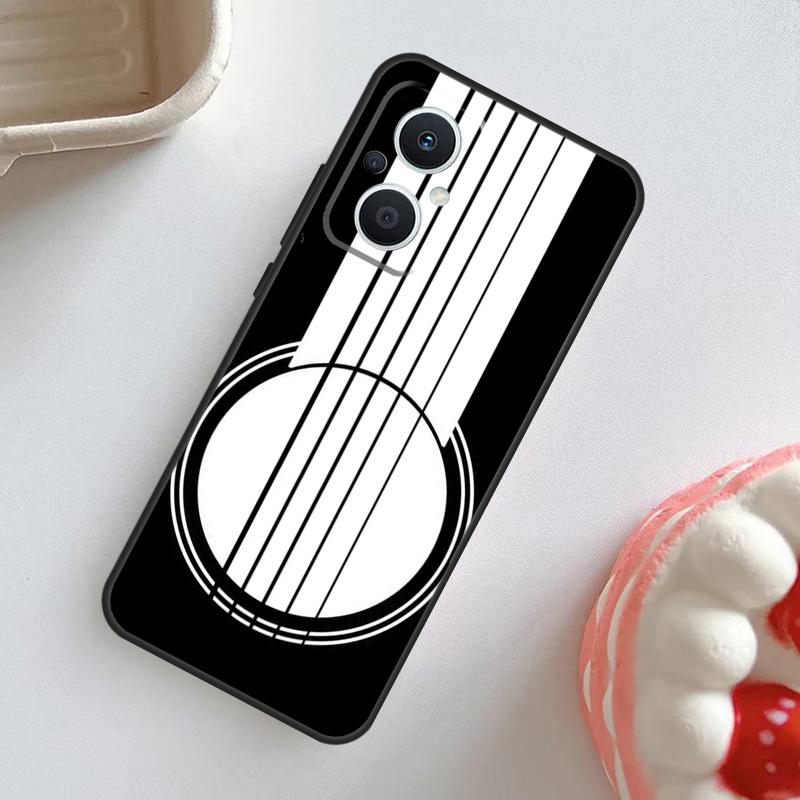Guitar Violin Fiddle Music Case For OPPO Reno 7 8 6 5 4 Lite 8T 4Z 5Z 11 F 10 Pro OPPO Find X6 X5 Pro X2 X3 Neo Cover