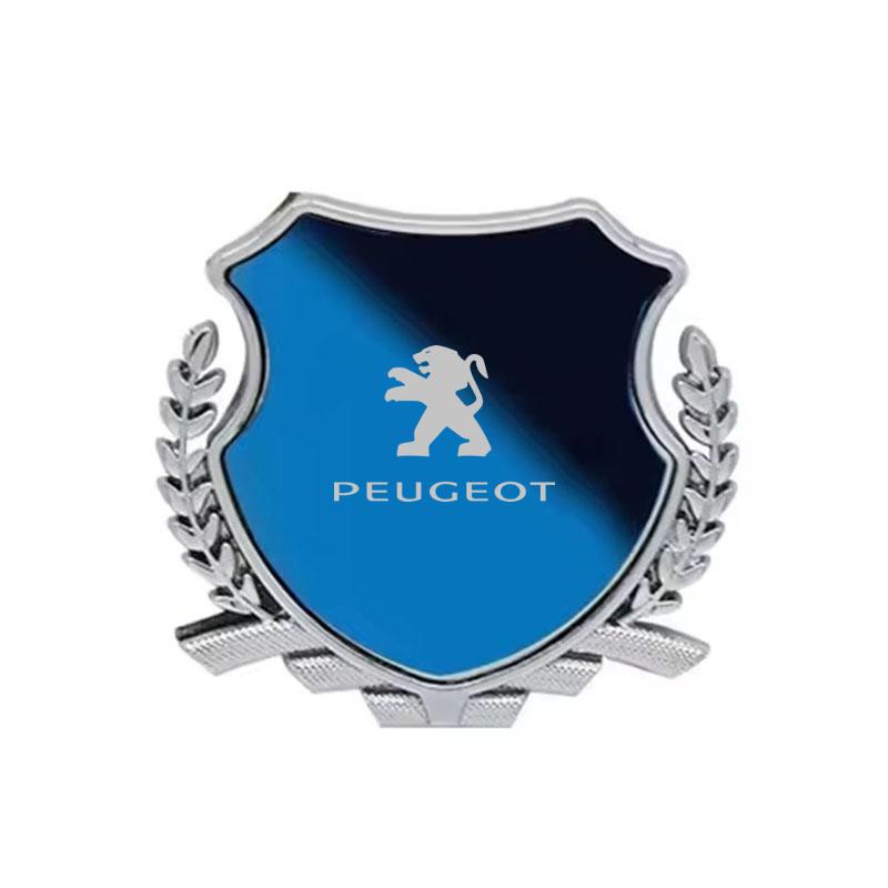 Alloy Car Fender Side Emblem Trunk Tail Badge for Peugeot 106 108 206 207 208 301 306 308 407 408 508 2008 4008 5008