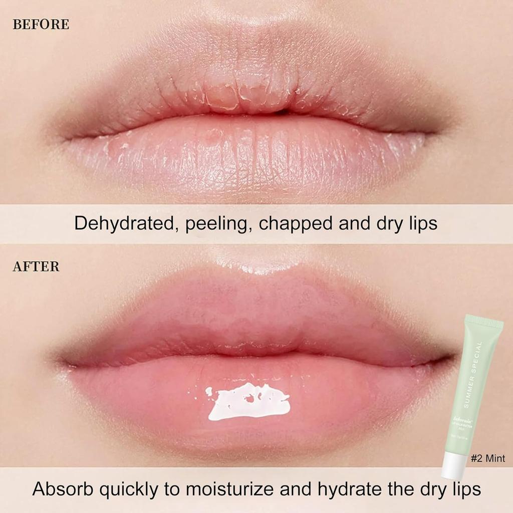Butter Lip Balm Set, Instant Moisture and Hydration, Long-lasting Hydrating Non-Sticky Lip Gloss, Care and Soften Dry Lips , 4 Pcs