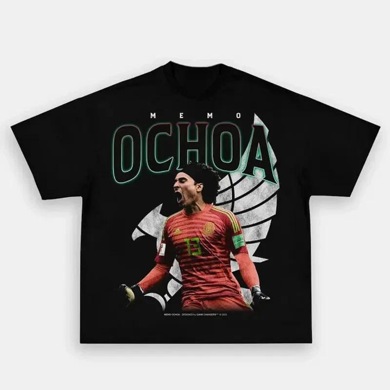 COMBATWEAR Memo Ochoa National T-Shirt, Unisex Soccer Shirt, Graphic Tee T-Shirt XXL
