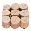9Pcs Animal Footprint Stamps Wooden Wild Animal Tracks Stamp Set Mini Handmade for Crafting Decorative Projects