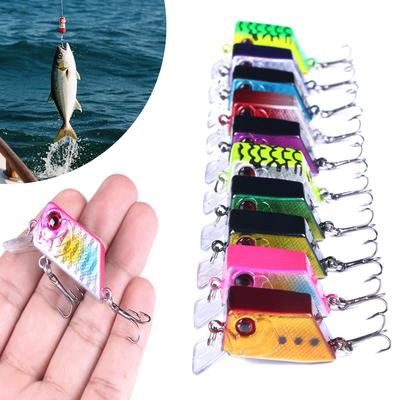 1 Stück 4,5 cm/7 g Köderwürfel Kunstköder Rockin' Micro Crankbait Schwimmender Minnow Weitwurf Breite Zungenplatte