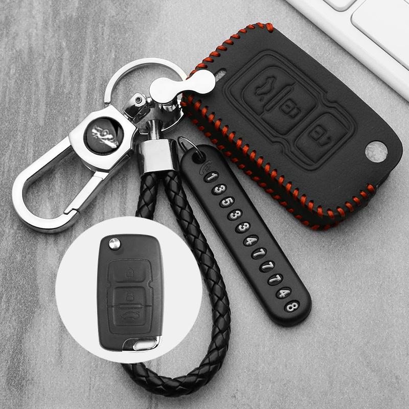 Leather car key case For Geely Atlas SUV Boyue borui Coolray Emgrand NL3 EX7 X7 EC7 GX7 EC715 RV EC718 GT GE SC6 GC9 key cover