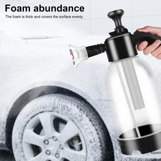 0.5 Gallon Foam Sprayer Hand Pump Sprayer Portable Spray Bottle with 2 Nozzle Safety Valve for Garden Plant Watering Car Washing And Cleaning