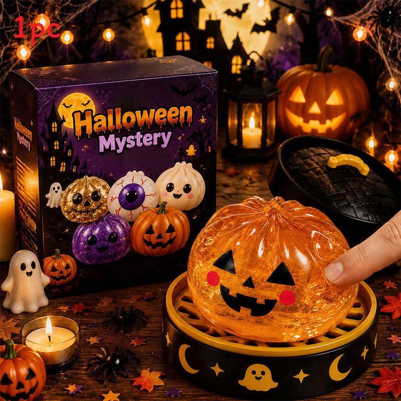 Halloween Ghost Stress Relief Toy Set With Tpr Material For Relaxation And Anxiety Relief