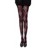 Dames Argyle Ruitpatroon Panty Ademend Nylon Stof OnDoorzichtig Maillot Kousen Stijlvolle Contrastkleur Leggings