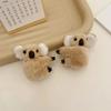 Cute Plush Koala Bear Hair Claw Clips for Girls Animal Hairpins Barrettes Headwear Soft Hair Accessories