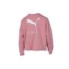 Puma Casual Sport Letter Print Crew Neck Long Sleeve Sweatshirt Jacket Women Tops Blush-Pink 581069-14