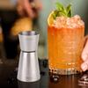 304 Stainless Steel Wine Tool Measuring Cup Double Cocktail Jigger for Bar (40Celsius20 )
