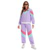 80s Retro Disco & Hip Hop Halloween Costume Set - Unisex Street Dance DJ Jacket & Pants