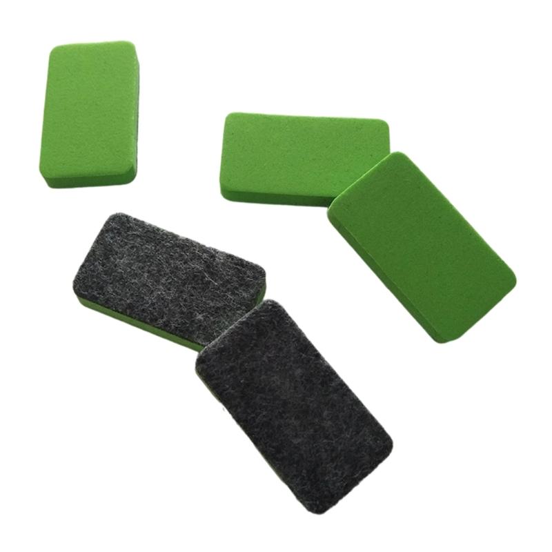 50Pieces Small EVA Whiteboard Erasers with Felt Pad Small Blackboard Cleaners for Teachers Students School Supplies