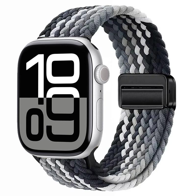 Nylon Strap for Apple Watch 10 46mm 42mm/Ultra 2 49mm 9 8 7 Breathable Watchband iwatch Series 6 5 4 SE 44mm 40mm 45mm 41mm Band