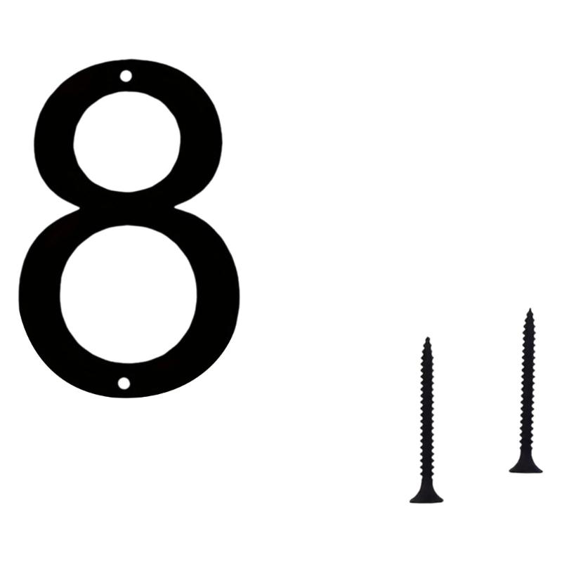 Flytande Husnummer Metall Moderna Husnummer för Utomhusbrevinkast Gård Hemdörr Vägg Garageport med Spikset