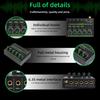 Low Noise 4 Channel Line Mixer for Mixing 4 Stereo Channel LED Mixer Adapter for Microphones Guitars Keyboards
