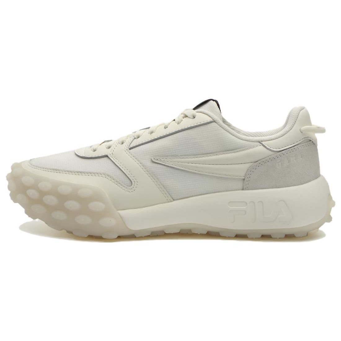 FILA Gara Ткань Замша Коровья Кожа Удобные Амортизирующие Нескользящие Низкие Повседневные Кроссовки Женские Белый F12W333101FGD 36