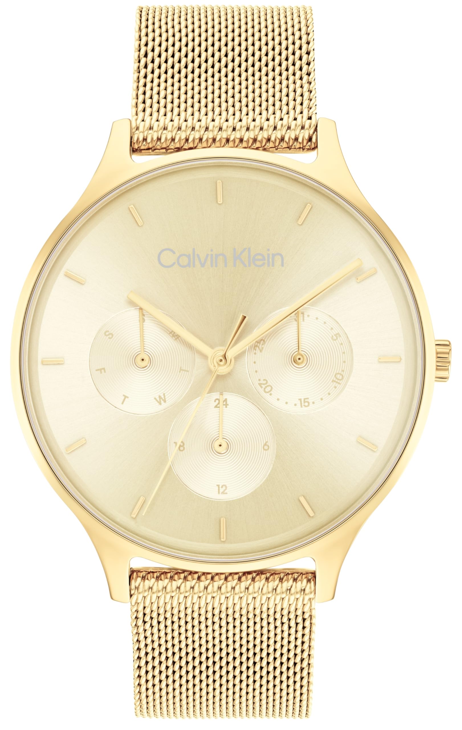 TIMELESS MESH MF 25200103 Gold Watch [Calvin Klein] Men s