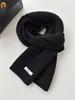 Selected Australian Pure Cotton Wool 100% Cashmere Scarf New Solid Color Versatile Men's Women's Autumn and Winter Warm Knitted