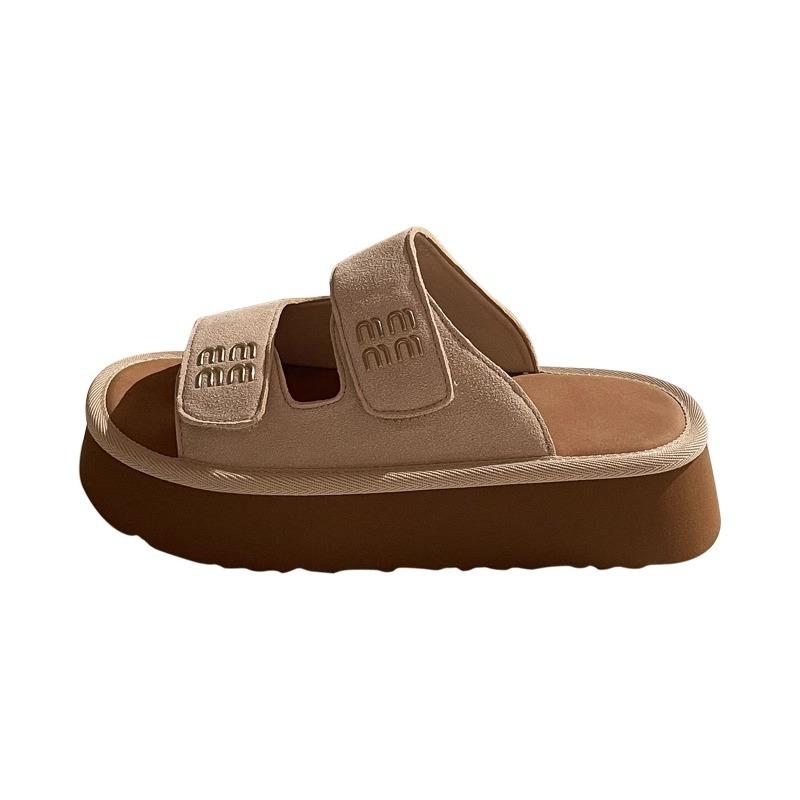 Fashion Shoes Flock Low Hoof Heels Rome Rubber Fabric Low Shoes Flock Rome Rubber Fabric Hoof