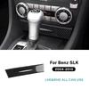 Real Soft Carbon Fiber Trim Sticker For Mercedes Benz SLK R171 2004 2005 2006 2007 2008 2009 2010 Car AC Storage Bottom Panel