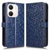 For Oppo A5x 5G/4G Wallet Case Dot Pattern Imprint PU Leather Phone Cover with Wrist Strap