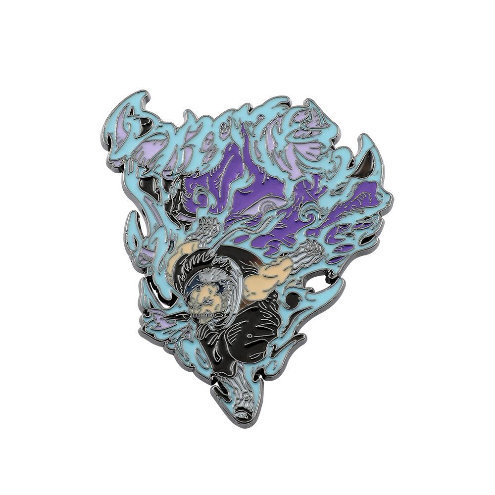 Двумерный периферийный значок-брошь из японской анимации серии Наруто, мультяшный значок-булавка для украшения школьной сумки