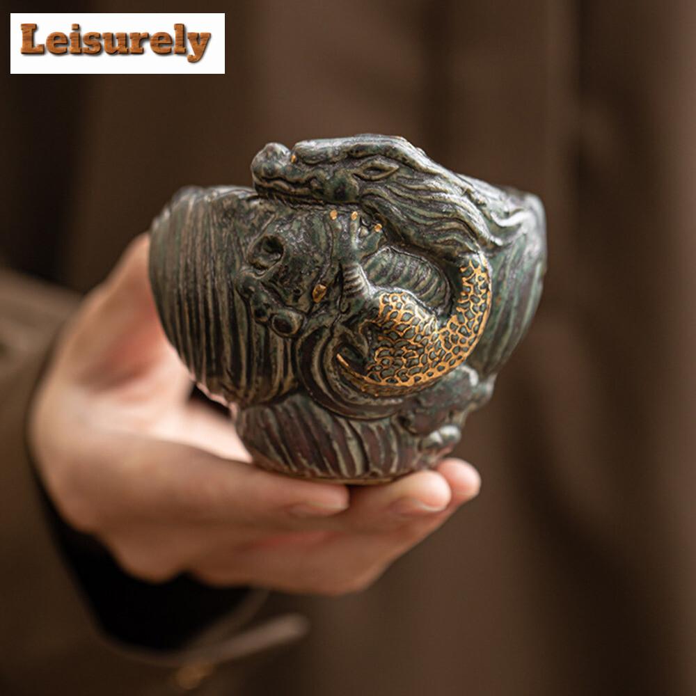 100ml Berühmte Künstler Handgemachte Wolken Drache Teetasse Kreative Dunhuang Meister Tasse Verkostung Persönliche Tasse Chazhan Schale Sammlung Geschenk