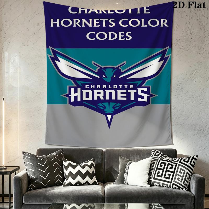 Charlotte Hornets Logo Print Bedding 1 Duvet Cover 2 Pillowcase Without Core Duvet Cover And Pillowcase Christmas Birthday Gift Bedding Set