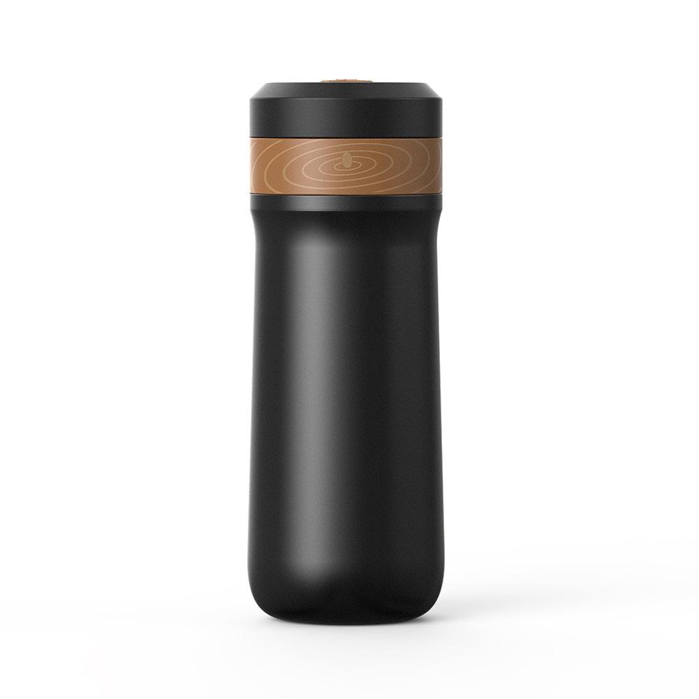 

320ml Portable Insulated Coffee Press 360 Degree Leak-proof Stainless Steel Coffee Maker Coffee Pot 101ml-500ml#0