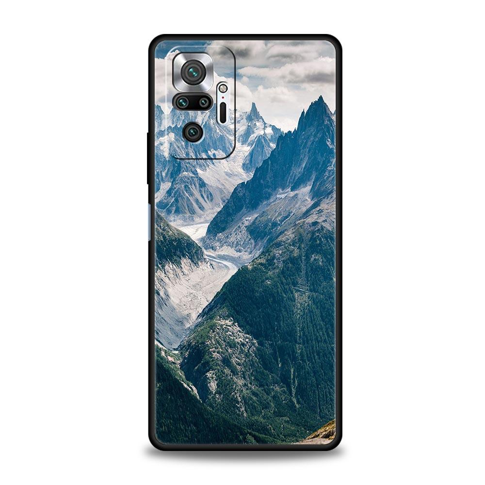 Forest Beach Sunrise Mountains Nature Phone Case For Xiaomi Redmi Note 14 13 5G 10 11 12 Pro Plus 4G 14C 13C 12C 10C Black Cover