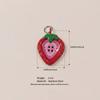 Drop Oil Craft Finish Enamel Mini Pendants 3D Vegetable Drop Oil Beads  Keychain Ornament Decor