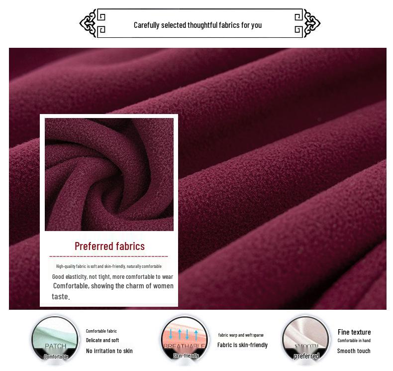 Damen Winter Fleecegefütterter Baumwollmantel für Mittelalte & Ältere