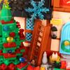 Non-Toxic 1377Pcs City Christmas House Moc Model Building Blocks Diy Santa Claus Decorative Construction Bricks Toys Adult Gift