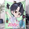 KPop Dämonenjäger Niedliche Cartoon-Decke Heißer Anime-Druck Multifunktionale Kleine Abdeckdecke Kawaii Geburtstagsgeschenk Fan-Geschenk