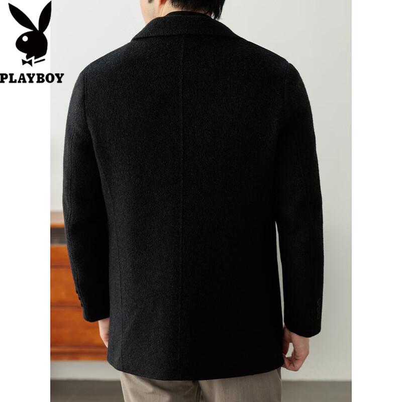 PLAYBOY Men's Wool-Cashmere Blend Business Coat