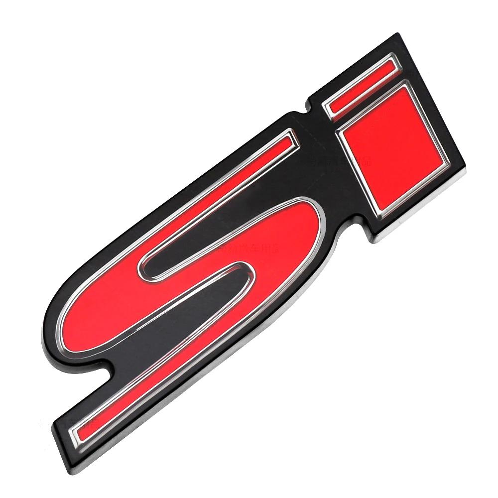

ABS Car Body Side Emblem Decals Auto Rear Trunk Badge Sticker SI 2.0 RS Emblem Decal for Honda Fit Accord Odyssey CRV HRV