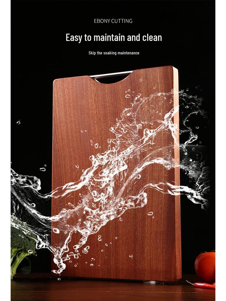 Wenge Wood Antibacterial Double-Sided Cutting Board – Anti-Mold, Solid Wood for Kitchen Use