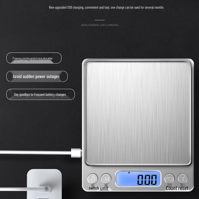 High-Precision Kitchen Scale: 0.01g Accurate Electronic Baking Scale for Weighing Food