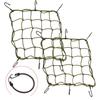 ONIPAX 15" X 15" High Elasticity Bungee Cargo Net with 6 Hooks for Bicycle
