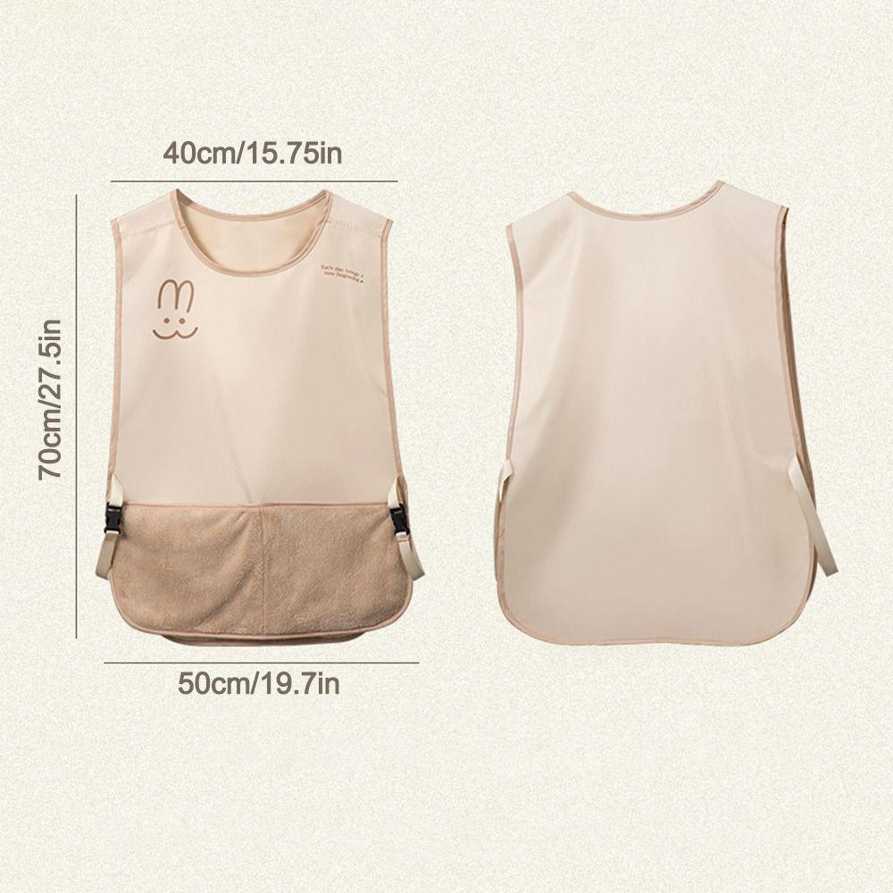 Vest Style Sleeveless Apron Waterproof Coffee House Uniform  Cleaning Accessories