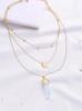 Boho Star Moon Heart Snake Sequin Pendant Necklace Ladies Multilayer Gold Metal Clavicle Necklaces Girls Jewelry